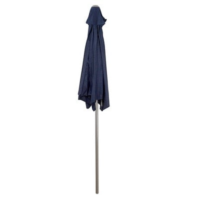  Northlight 7.5ft Outdoor Patio Market Umbrella With Hand Crank, Midnight Blue