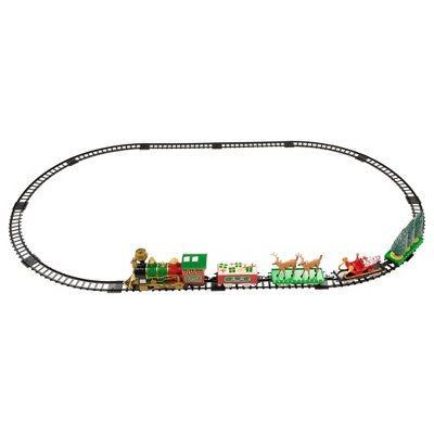  Northlight 22pc Battery Operated Lighted And Animated Christmas Train Set With Working Smokestack