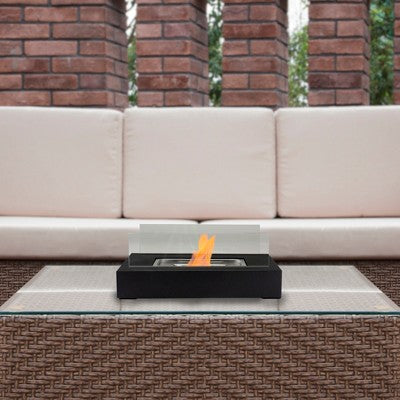  Northlight 13.75" Bio Ethanol Ventless Portable Tabletop Fireplace With Flame Guard