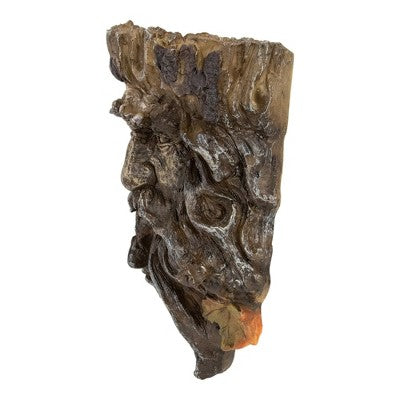 Northlight 10.25" Brown Tree Face Outdoor Garden Planter