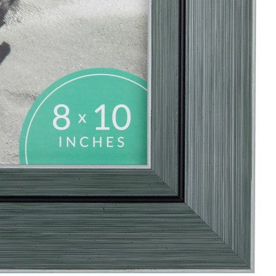  Northlight Contemporary Rectangular Picture Frame - For A 8" X 10" Photo - Gray And Black