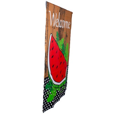  Northlight Welcome Watermelon Slice Spring Outdoor House Flag 28" X 40"