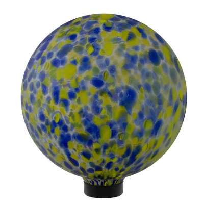  Northlight 10" Yellow And Blue Outdoor Patio Garden Gazing Ball