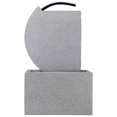  Northlight 20" Gray Modern Style Rainfall Outdoor Water Fountain