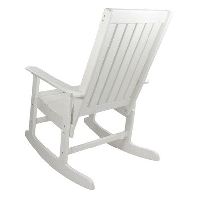  Northlight All Weather Recycled Plastic Outdoor Rocking Chair, White