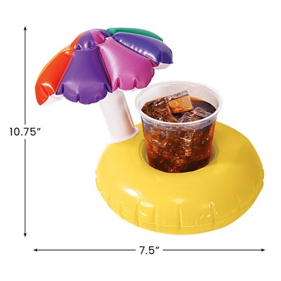  Northlight 10.75" Inflatable Parasol Swimming Pool Floating Drink Holder