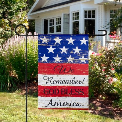  Northlight We Remember! Patriotic Americana Outdoor Garden Flag 12.5" X 18"