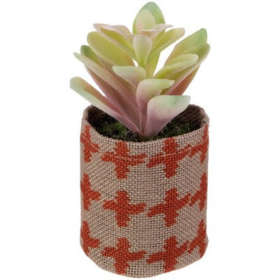  Northlight Artificial Pastel Succulent In Burlap Bag - 4.75"