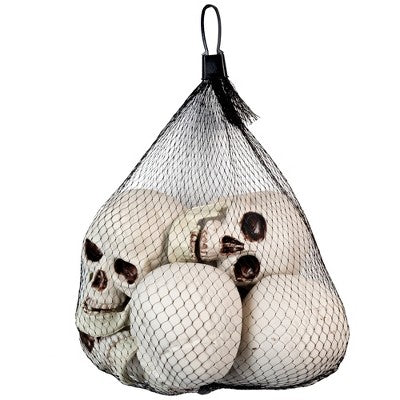 Northlight Skeleton Skull Halloween Decorations - 3.5" - Pack Of 6