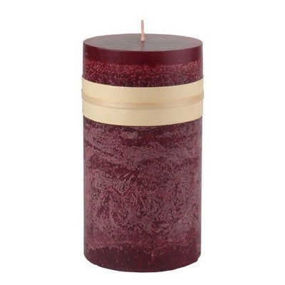  Northlight 6" Wine Red Traditional Cylindrical Pillar Candle
