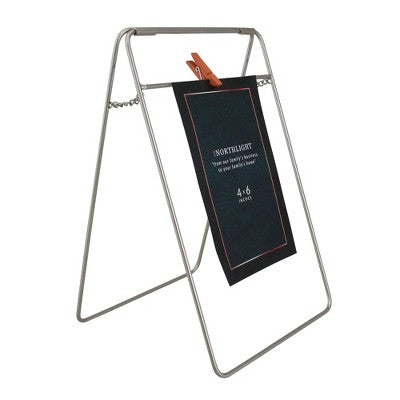  Northlight 9.75" Contemporary Clip On 4" X 6" Photo Picture Frame - Silver