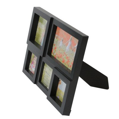  Northlight 11.5" Black Multi-Sized Puzzled Collage Photo Picture Frame Wall Decoration