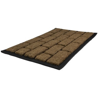  Northlight Brown And Black Brick Rectangular Doormat 18" X 29.5"