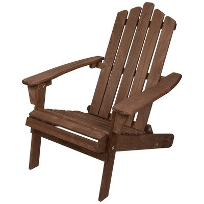  Northlight 36" Brown Classic Folding Wooden Adirondack Chair