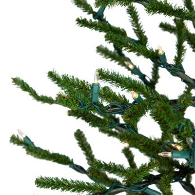  Northlight Alpine Coral Artificial Christmas Tree With Metal Base - 3' - Clear Lights