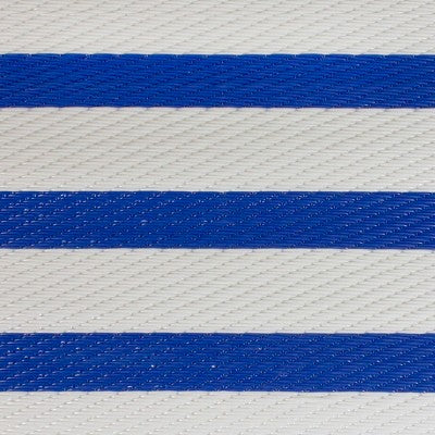  Northlight 4' X 6' Blue And White Striped Rectangular Outdoor Area Rug