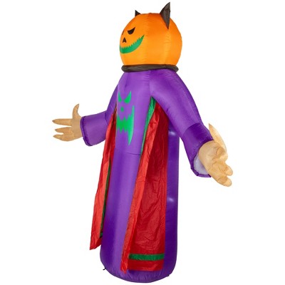  Northlight LED Lighted Inflatable Jack-O-Lantern Grim Reaper Outdoor Halloween Decoration - 8'