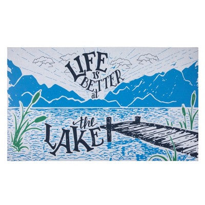  Northlight Life Is Better At The Lake Doormat 18" X 30"