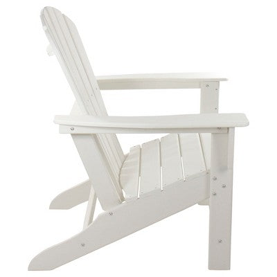  Northlight All Weather Recycled Plastic Outdoor Adirondack Chair, White