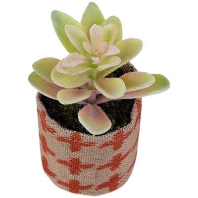  Northlight Artificial Pastel Succulent In Burlap Bag - 4.75"