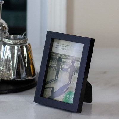  Northlight Solid Rectangular Picture Frame - For A 4" X 6" Photo - Black