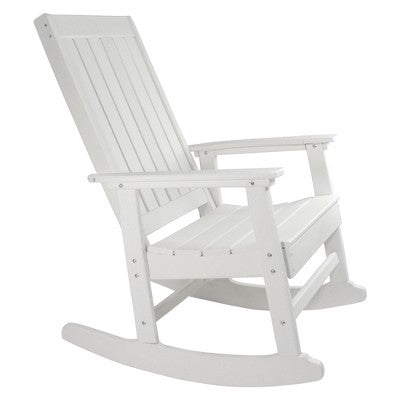  Northlight All Weather Recycled Plastic Outdoor Rocking Chair, White