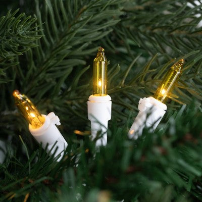  Northlight Mini Christmas Lights - Yellow - 20.25' White Wire - 100ct