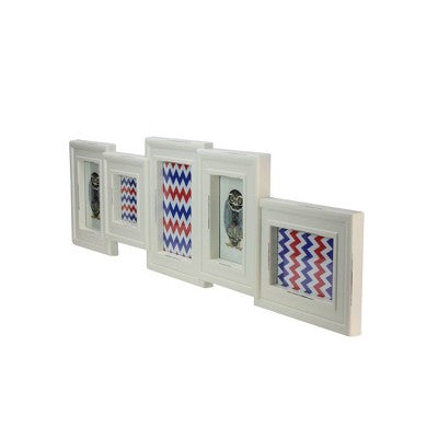  Northlight 34.5" White Multi-Size Collage Photo Picture Frame Wall Decoration