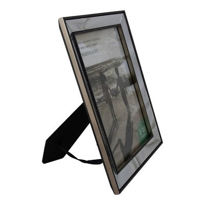  Northlight Black And Silver Mirrored Photo Frame For 8" X 10" Photo