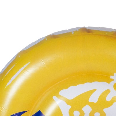  Northlight 51.5" Corona Yellow And Blue Inflatable Bottle Cap Pool Float