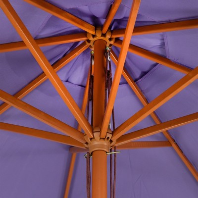  Northlight Outdoor Patio Market Umbrella With Wooden Pole - 8.5' - Purple