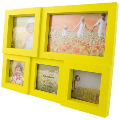  Northlight Yellow Multi-Sized Puzzled Collage Picture Frame