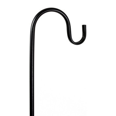  Northlight 36” Black Metal Shepard’s Hook Outdoor Garden Stake
