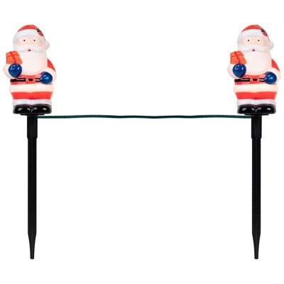  Northlight Lighted Santa Claus Christmas Pathway Markers - 16" - Set Of 4