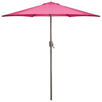  Northlight 7.5' Outdoor Patio Market Umbrella With Hand Crank - Pink