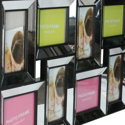  Northlight 27.5" Black Trimmed Glass Encased Collage Photo Picture Frame Wall Decoration