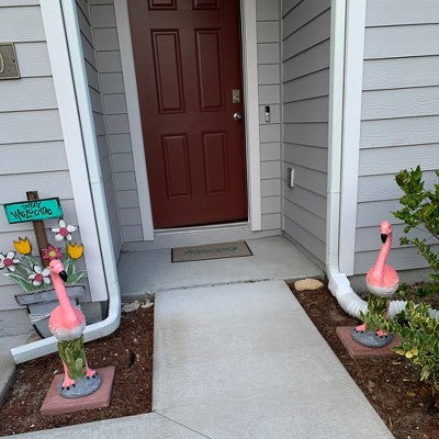  Northlight 25" Standing Pink Flamingo Outdoor Garden Statue