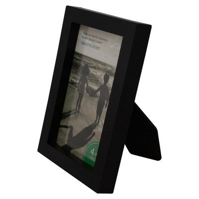  Northlight Solid Rectangular Picture Frame - For A 4" X 6" Photo - Black