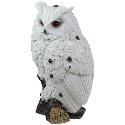  Northlight 6" White Owl Perched On A Branch Outdoor Garden Statue
