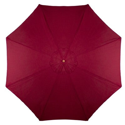  Northlight 8.5ft Outdoor Patio Market Umbrella With Wooden Pole, Burgundy