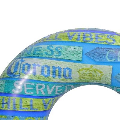  Northlight 36" Inflatable Corona Signage Swimming Pool Tube Ring