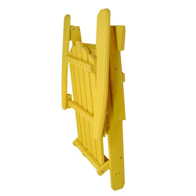  Northlight 36" Yellow Classic Folding Wooden Adirondack Chair