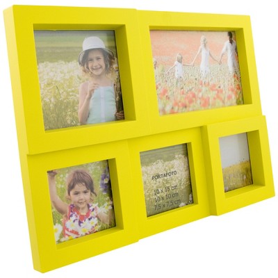  Northlight Yellow Multi-Sized Puzzled Collage Picture Frame