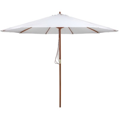  Northlight Outdoor Patio Market Umbrella With Wooden Pole - 8.5' - White