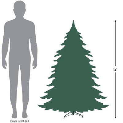  Northlight Canadian Pine Medium Artificial Christmas Tree - 5' - Unlit