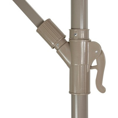  Northlight 10ft Offset Outdoor Patio Umbrella With Hand Crank, Purple