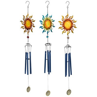  Northlight Shining Suns Outdoor Garden Windchimes - 31.5" - Set Of 3
