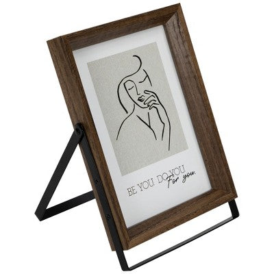  Northlight Wooden Picture Frames With Display Stand - For 5" X 7" Photo - Set Of 2