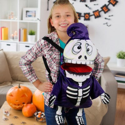  Northlight Animated And Musical Trick Or Treat Skeleton Halloween Candy Bag - 24" - One Size