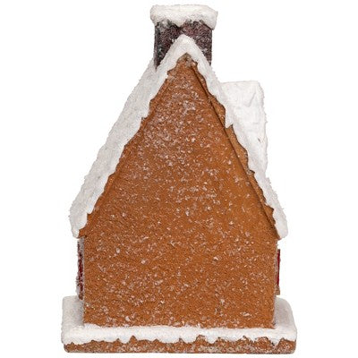  Northlight Frosted Gingerbread House With Gingerbread Man Christmas Decoration - 8.5"